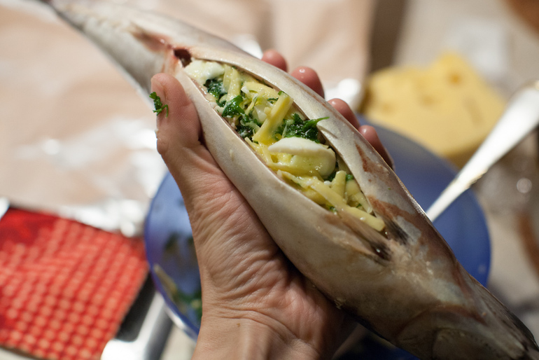 Скумбрия, запеченная в фольге