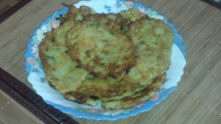 Оладьи из кабачков.