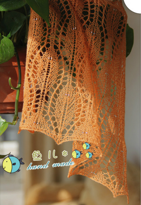 Палантин "Небо февраля"