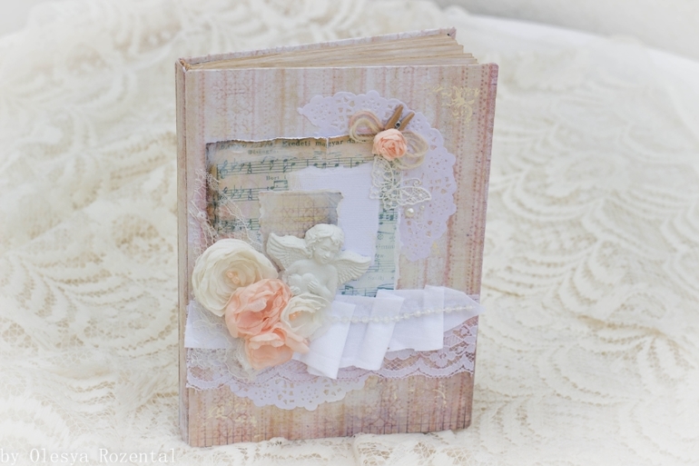 Блокнот в стиле шебби шик