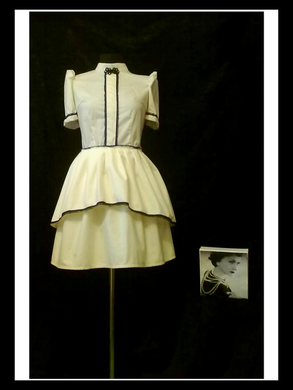 Новое платье цвета топленого молока.