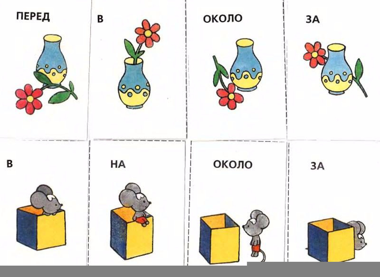 Работа с предлогами у дошкольников картинки