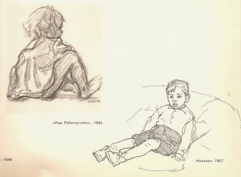 Дети в рисунках и зарисовках