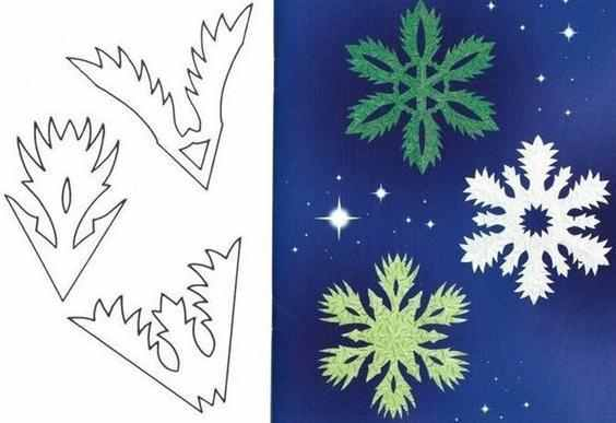 Снежинки из бумаги