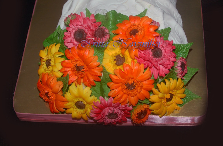 букет с герберами