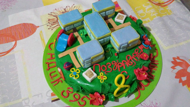 Торт для женского коллектива детского садика