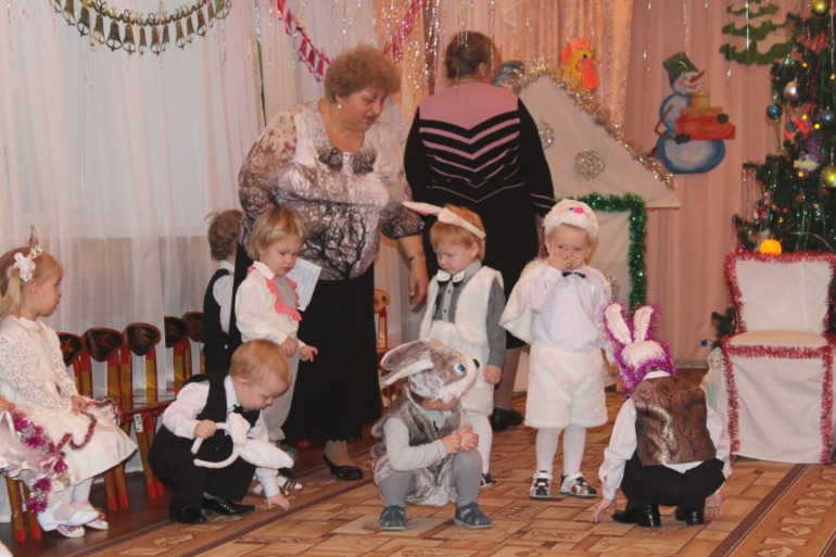 Первый Новогодний утренник в садике