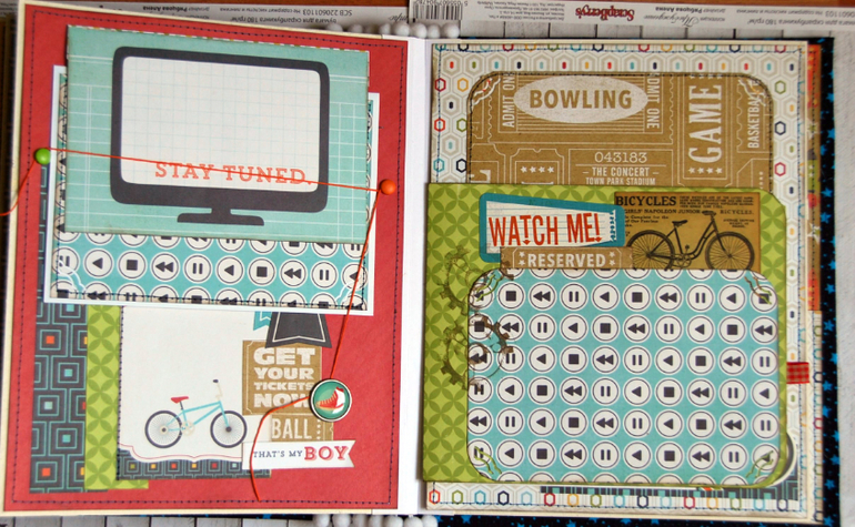 Яркий альбомчик для мальчика в американском стиле HERO