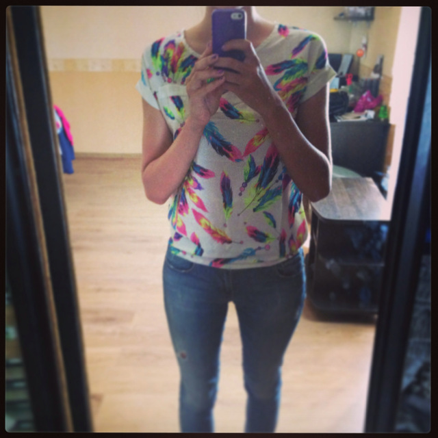 яркая блузка, цена 395 руб! сразу на ваш адрес! живые фото под катом!