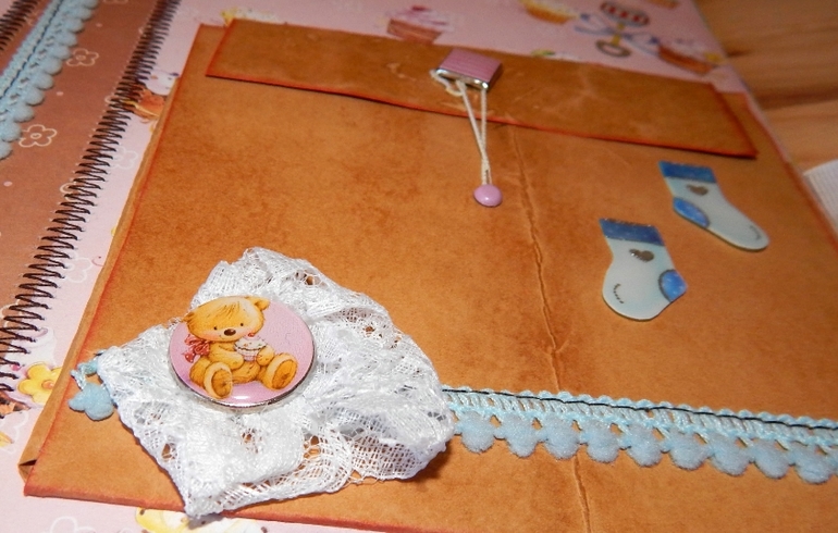 Скрап-альбом "Мой первый год" для маленького мальчика