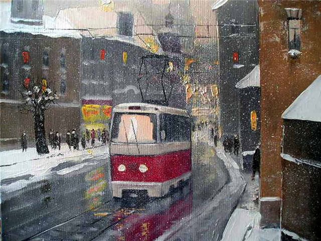 Жили в парке два трамвая: Клик и Трам.