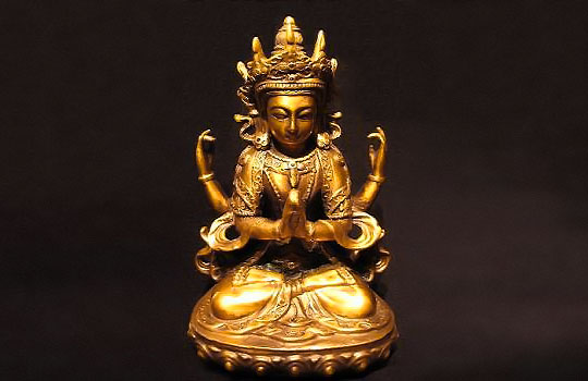 Богиня Лакшми (бронза) - мощный символ привлечения богатства, удачи, силы и красоты