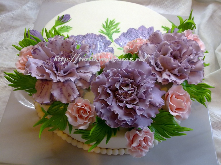 Свадебный с пионами.( скромный)