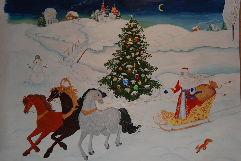 К новому году в детсад.