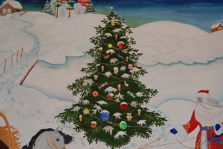 К новому году в детсад.