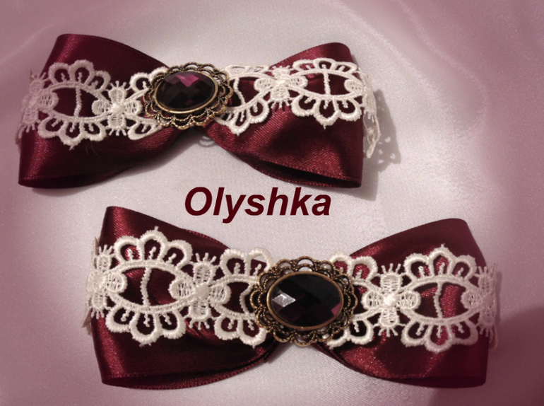 серия бантиков в винтажном стиле! как всегда,основа по желанию.