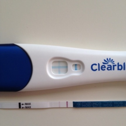 Чуть-чуть беременна =)