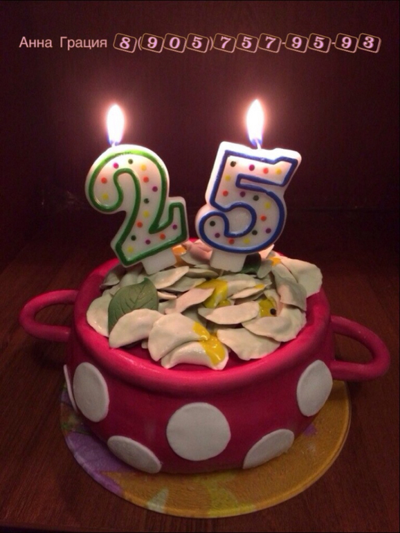 На тот момент мой третий торт)