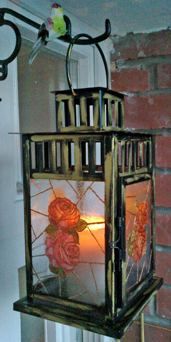 МК лампы в витражной технике