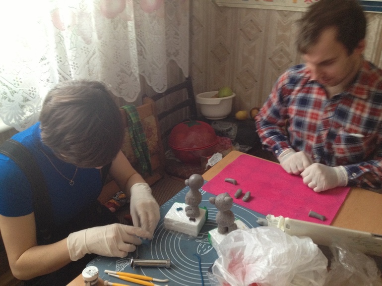 свадебный для подруги или как мы лепили медведей