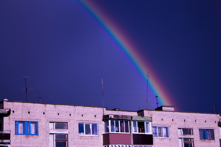 Вчера вечером за окном....