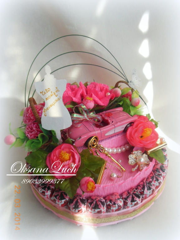 Торт конфетный "Чего хотят женщины".