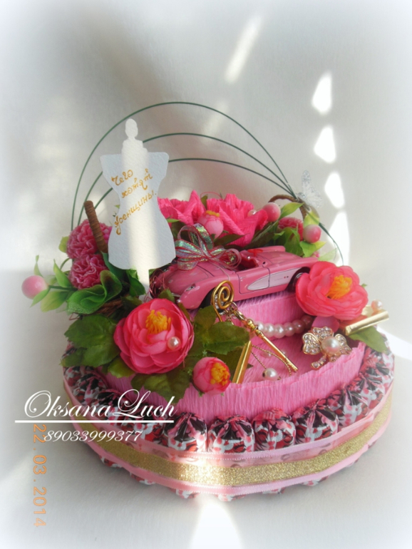 Торт конфетный "Чего хотят женщины".