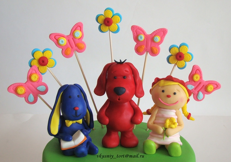 Торт с героями мультфильма "Патрик и его друзья"