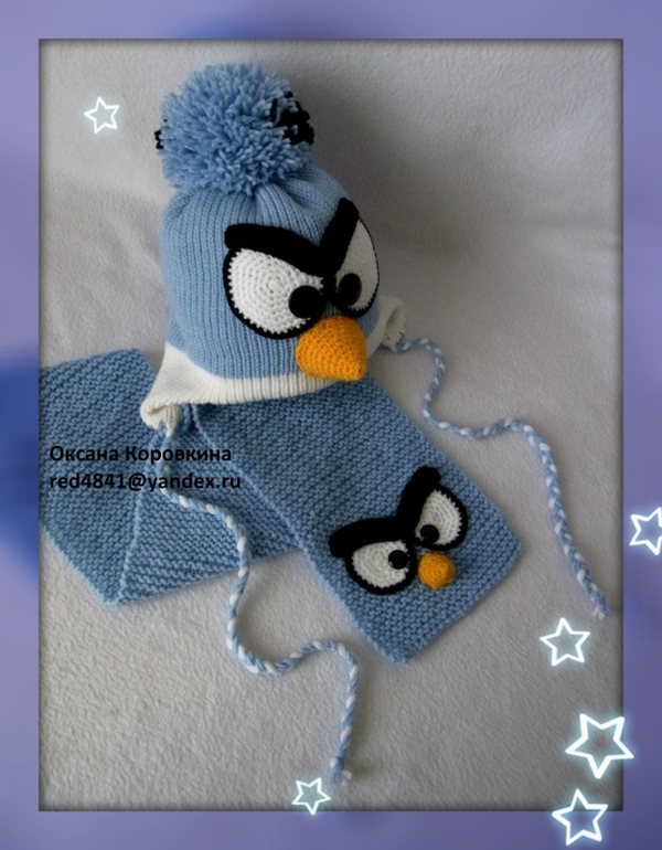 теперь и на шарфике птичка)