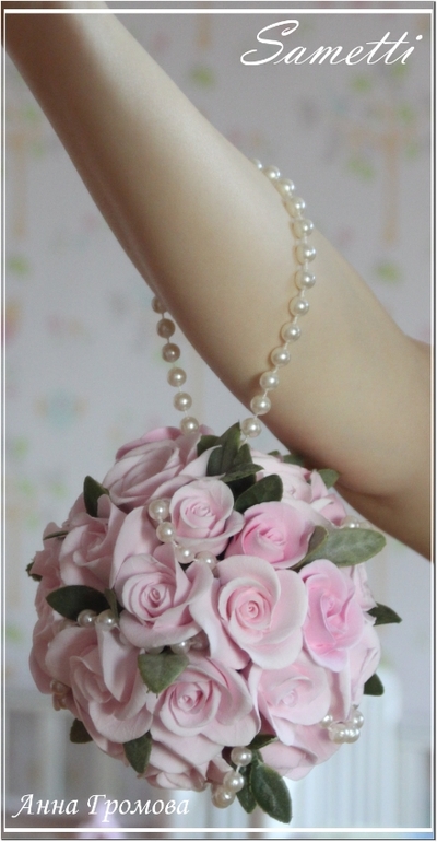 Круглый букет невесты