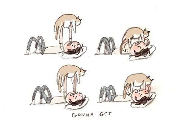 как тренироваться при помощи кота