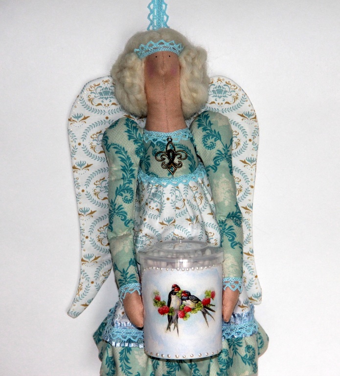 Винтажная Хранительница ватных палочек