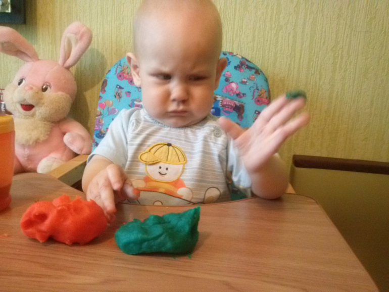 Наш ... можно сказать... первый пластилин