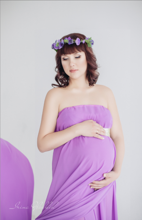 Воздушная Евгения в ожидании малыша