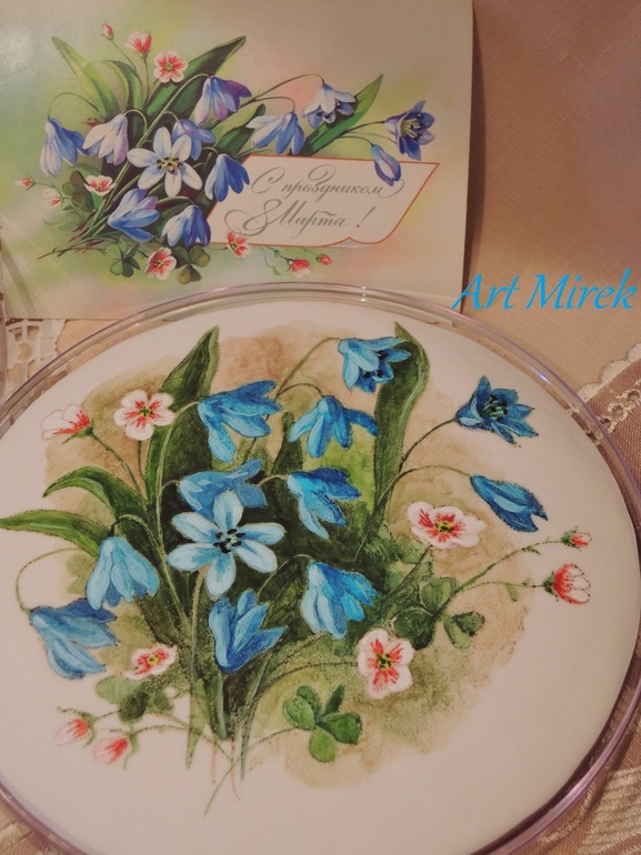 Пряники с весенними цветами.