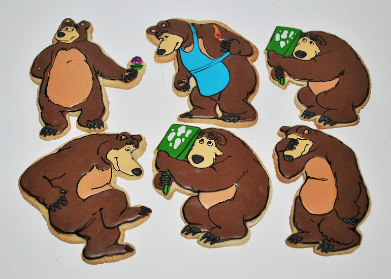 печенье Маша и Медведь