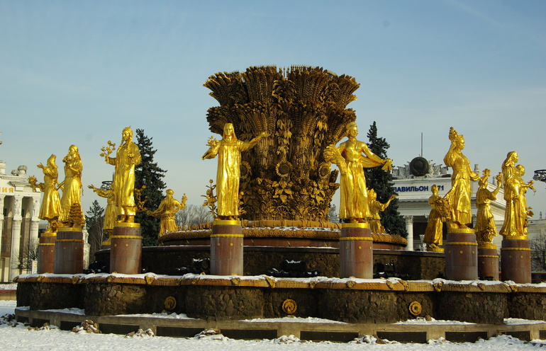 ВВЦ зимой)
