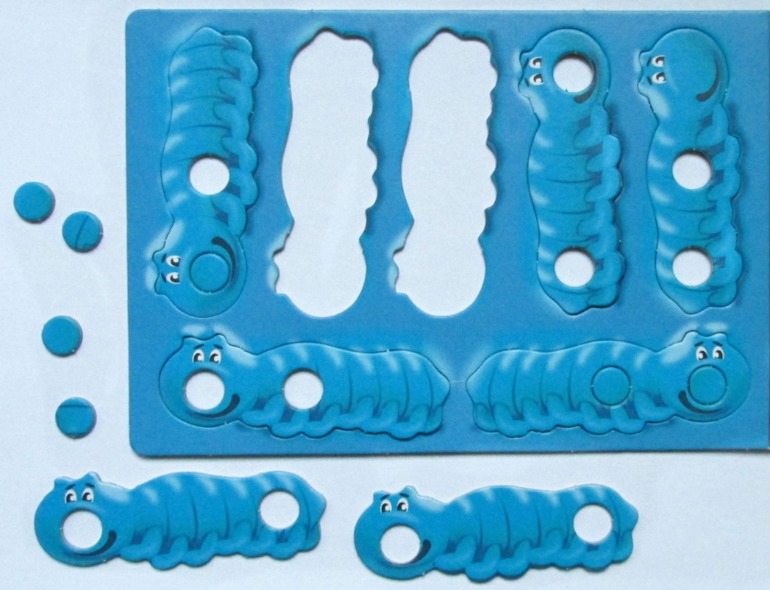 Наши новые игры: Сундучок знаний и Разноцветные гусенички (возраст 4+)