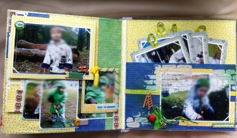 Альбом для мальчика с готовыми фото . Много позитива!!)))