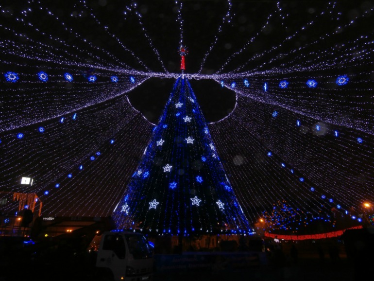 городская елка.