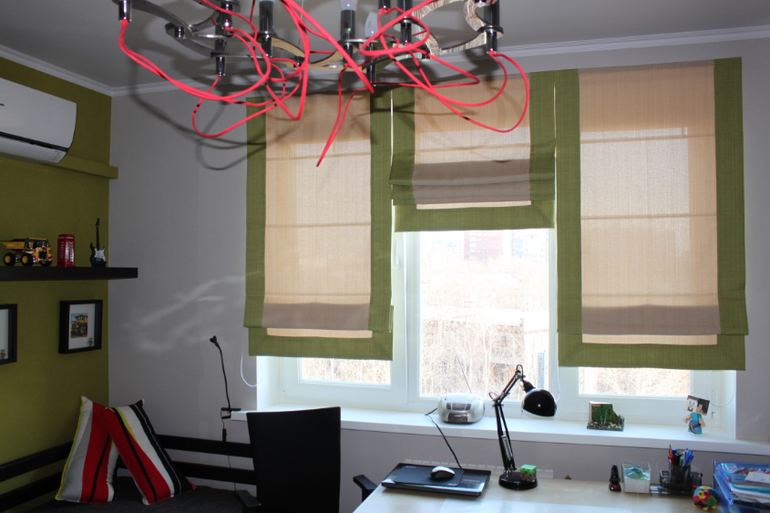 Римские шторы в детской