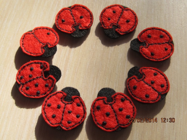 Божьи коровки из фетра