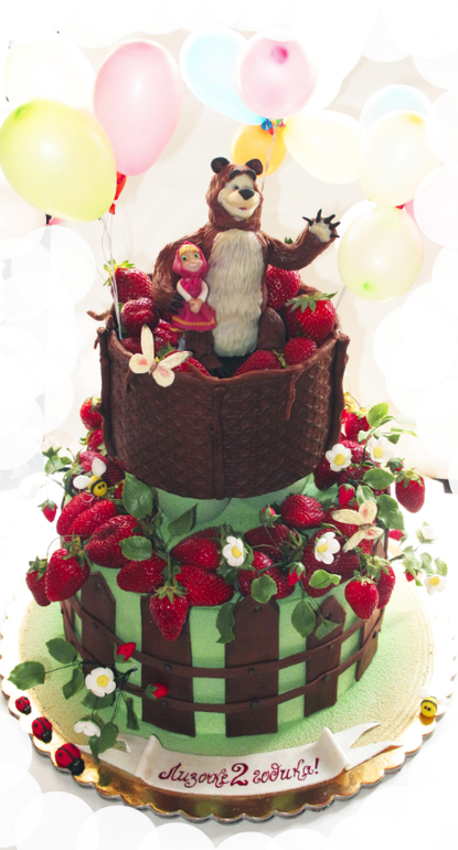 Маха шоколадно- ягодная)))