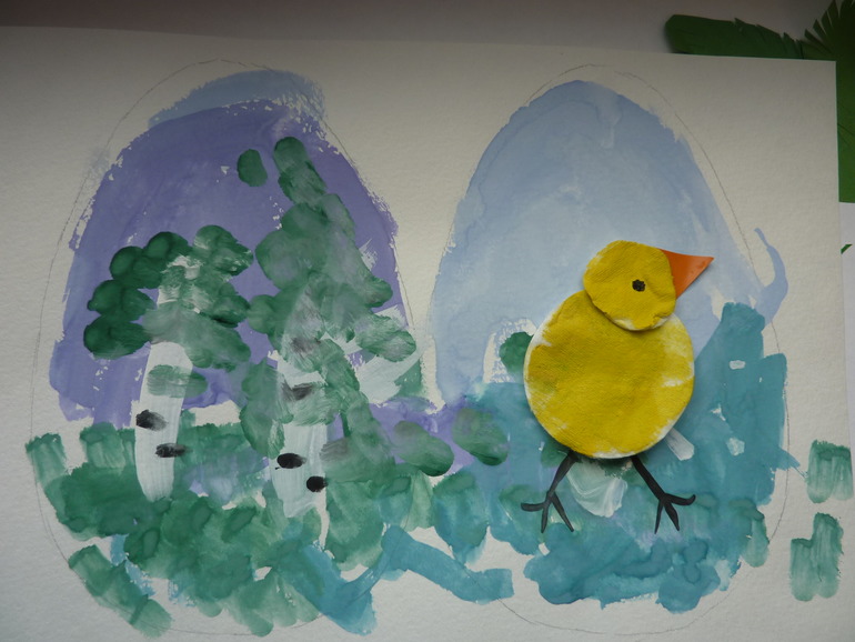 рисуем открытку бабушке