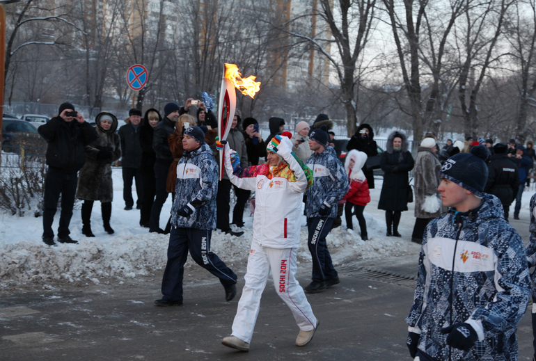 Олимпийский огонь в Волгограде