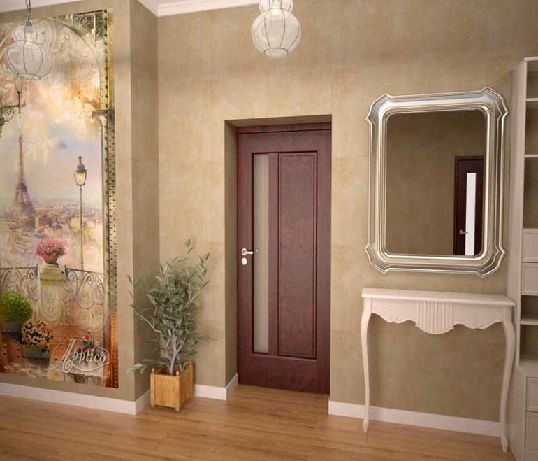 Мой проект квартиры кухни-гостиной и коридора в сталинке