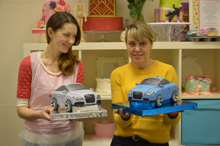 Фото-отчет от 8-9 марта МК Машина в Кондитерской Студии Тортик-Аннушка