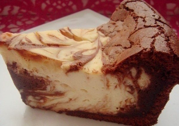 Творожно-шоколадная запеканка "Мраморная"