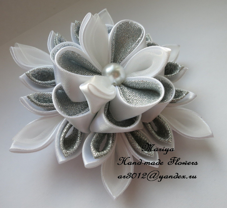 Цветы в технике канзаши