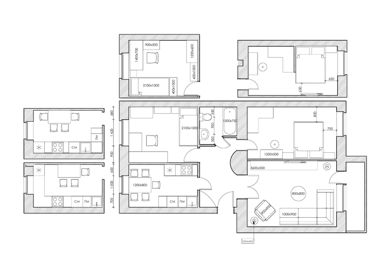 Интерьер гостиной